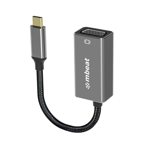 mbeat Elite USB-C to VGA Adapter- Space Grey - Amazingooh Wholesale
