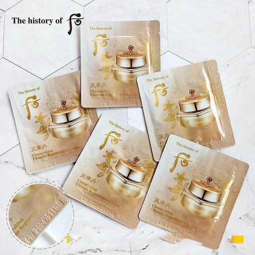 The History of Whoo Cheonyuldan Ultimate Regenerative Cream 1ml x 30/60/90/120pcs - Amazingooh Wholesale