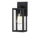 1 x Matte Black Hardwired Outdoor Wall Lantern Sconce - Amazingooh Wholesale