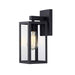 1 x Matte Black Hardwired Outdoor Wall Lantern Sconce - Amazingooh Wholesale