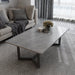120x60cm Minimalist Slate Coffee Table Marble Tea Table Living Room Rectangle Cocktail Side Table Solid Metal Legs - Amazingooh Wholesale
