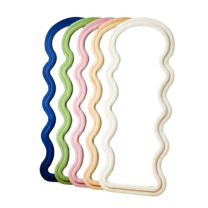 1.7m Elegance Curvy Floor Mirror Wavy Full Lenght Curvy Squiggle Full Body Irregular Asymmetrical Floor Home Decor - Amazingooh Wholesale