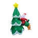 1.8M Inflatable Santa and Dog with Christmas Tree | 8 LED Lights | Holiday Outdoor Decoration - Amazingooh Wholesale