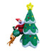 1.8M Inflatable Santa and Dog with Christmas Tree | 8 LED Lights | Holiday Outdoor Decoration - Amazingooh Wholesale