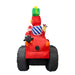 1.8m Inflatable Surfing Santa with LED Lights for Christmas Beach Decor - Amazingooh Wholesale