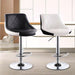 2 Pcs Bar Stools Kitchen Bar Stool Leather Barstools Swivel Gas Lift Counter Chairs BS8403 White - Amazingooh Wholesale