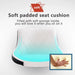 2 Pcs Bar Stools Kitchen Bar Stool Leather Barstools Swivel Gas Lift Counter Chairs BS8403 White - Amazingooh Wholesale
