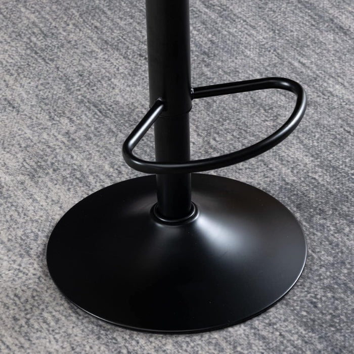 2 Pcs Bar Stools Kitchen Bar Stool Leather Barstools Swivel Gas Lift Counter Chairs BS8406 Green - Amazingooh Wholesale