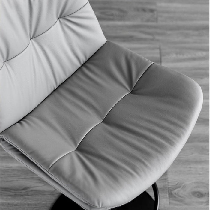 2 Pcs Bar Stools Kitchen Bar Stool Leather Barstools Swivel Gas Lift Counter Chairs BS8406 Khaki - Amazingooh Wholesale