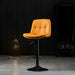 2 Pcs Bar Stools Kitchen Bar Stool Leather Barstools Swivel Gas Lift Counter Chairs BS8406 Khaki - Amazingooh Wholesale
