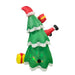 2.1M Inflatable Christmas Tree with Santa Stuck Inside - LED & Multicolor Light - Amazingooh Wholesale