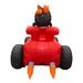 2.5M Inflatable Christmas Racing Car with Santa, Snowman & Penguin - 7 LED Lights - Amazingooh Wholesale