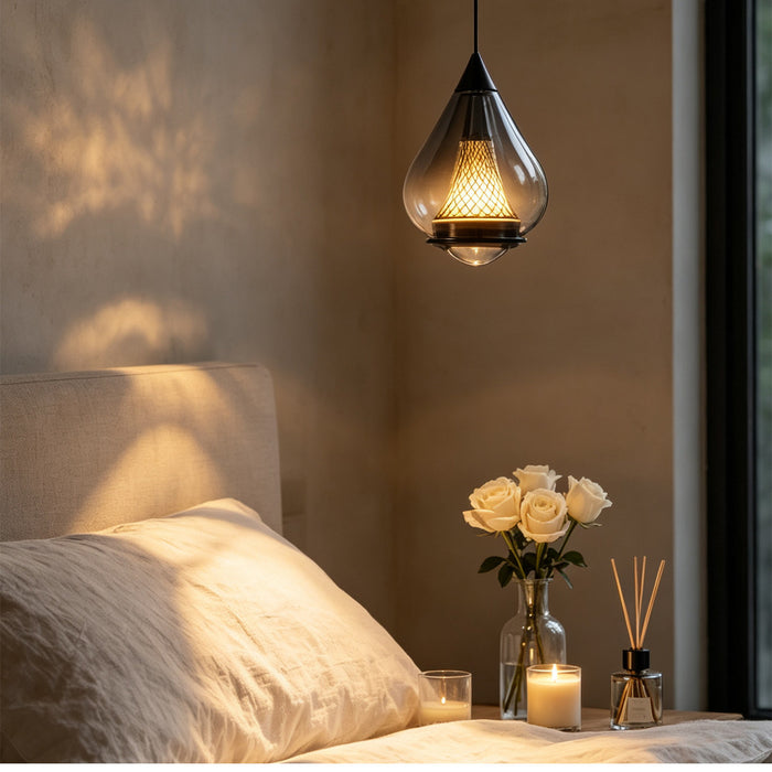 BAMDECOR XD016 Italian Minimalist Elevating Glass Pendant Lights (Tan)