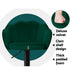 2x Bar Stools Gas Lift Velvet Green - Amazingooh Wholesale