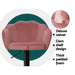 2x Bar Stools Gas Lift Velvet Pink - Amazingooh Wholesale