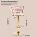 2x Height Adjustable Swivel Bar Stool Velvet Golden Base Barstools Chairs Padded Seat - Amazingooh Wholesale