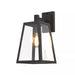 2x Outdoor Wall Light Porch Yard Tempered Glass Lantern Lamp Black IP44 - Amazingooh Wholesale