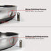 316 Stainless Steel Frying Pan Non - Stick Cooking Frypan Cookware 30cm Honeycomb - Amazingooh Wholesale