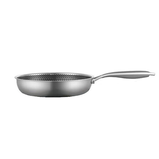 316 Stainless Steel Frying Pan Non - Stick Cooking Frypan Cookware 30cm Honeycomb Single Sided - Amazingooh Wholesale