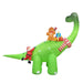 3M Inflatable Christmas Dinosaur with Santa and Gingerbread Man | 8 LED Lights | Outdoor Decor - Amazingooh Wholesale