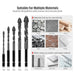 5x 6mm Industrial Grade Concrete Drill Bits Set for Tile Brick Glass Plastic Masonry - Amazingooh Wholesale