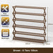 6 Tiers Brown Multi - purpose Bamboo Collapsible Folding Storage Shoe Rack Shelf Organizer 100cm - Amazingooh Wholesale