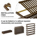 6 Tiers Brown Multi - purpose Bamboo Collapsible Folding Storage Shoe Rack Shelf Organizer 100cm - Amazingooh Wholesale