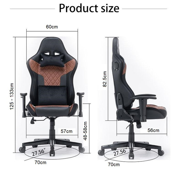 AGX 7 RGB Lights Bluetooth Speaker Gaming Chair Ergonomic Racing chair 165° Reclining Gaming Seat 4D Armrest Footrest Black