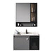 80cm Aluminum Modern Bathroom Vanity Single - Sink & Faucet & Mirrors Set for Bathroom - Amazingooh Wholesale