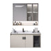 80cm Aluminum Modern Bathroom Vanity Single - Sink & Faucet & Mirrors Set for Bathroom - Amazingooh Wholesale