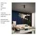 Adjustable Pendant Light for Double - Storey Villa Commercial Use with Soft Light and Eye Protection Black Aluminum & Silicone - Amazingooh Wholesale