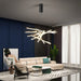 Adjustable Pendant Light for Double - Storey Villa Commercial Use with Soft Light and Eye Protection Black Aluminum & Silicone - Amazingooh Wholesale