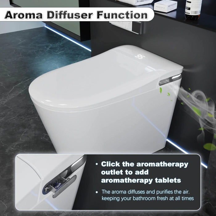 AMT K7105 High Tech Tankless Smart Toilet with Bidet, Heated Seats, Aroma Diffusion Function - Amazingooh Wholesale