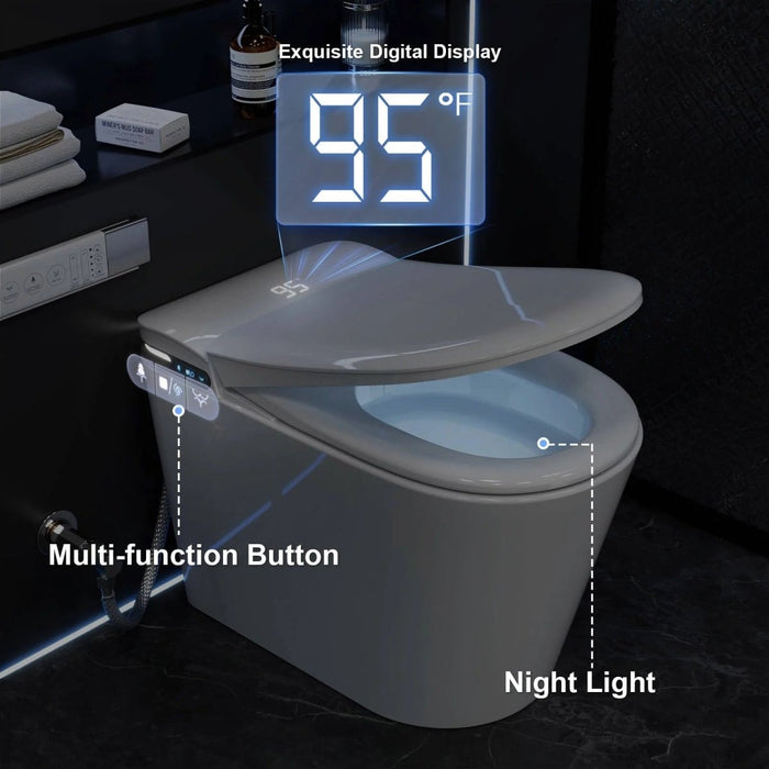 AMT K7105 High Tech Tankless Smart Toilet with Bidet, Heated Seats, Aroma Diffusion Function - Amazingooh Wholesale