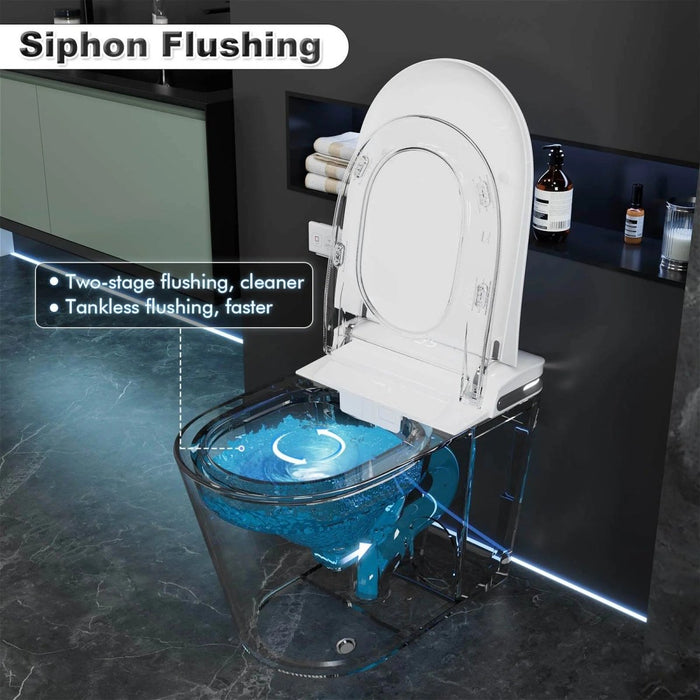 AMT K7105 High Tech Tankless Smart Toilet with Bidet, Heated Seats, Aroma Diffusion Function - Amazingooh Wholesale