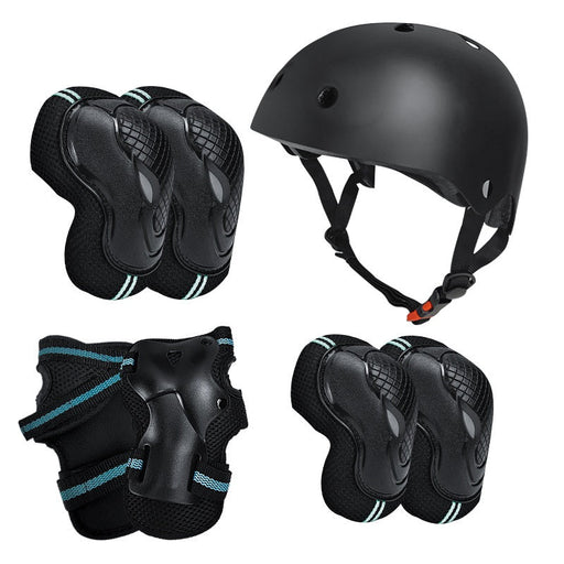 AMX Knee Pads, Knee Elbow Pads and Wrist Guards Protective Gear Set (Large - Blue) - Amazingooh Wholesale