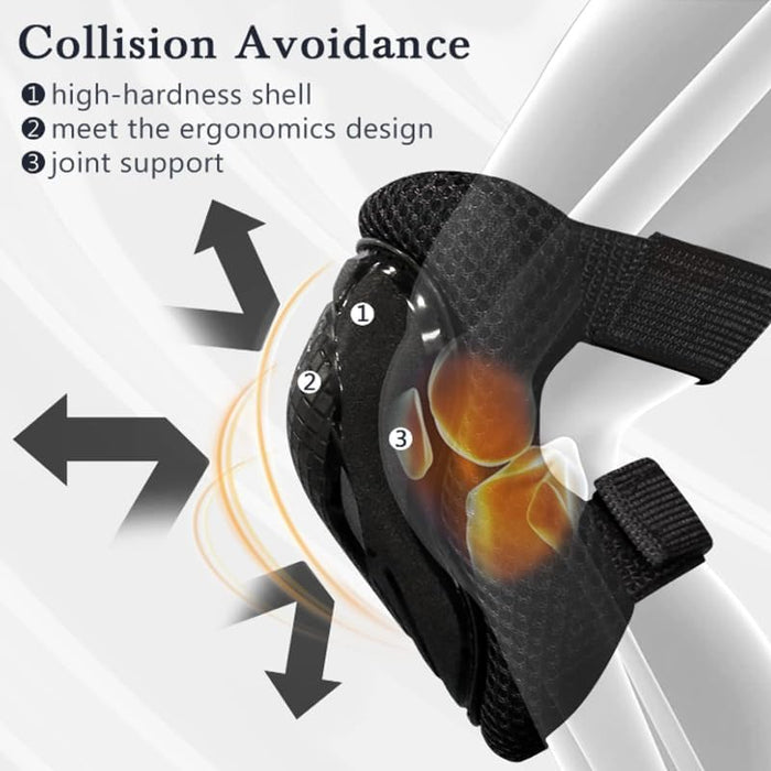 AMX Knee Pads, Knee Elbow Pads and Wrist Guards Protective Gear Set (Large - Blue) - Amazingooh Wholesale