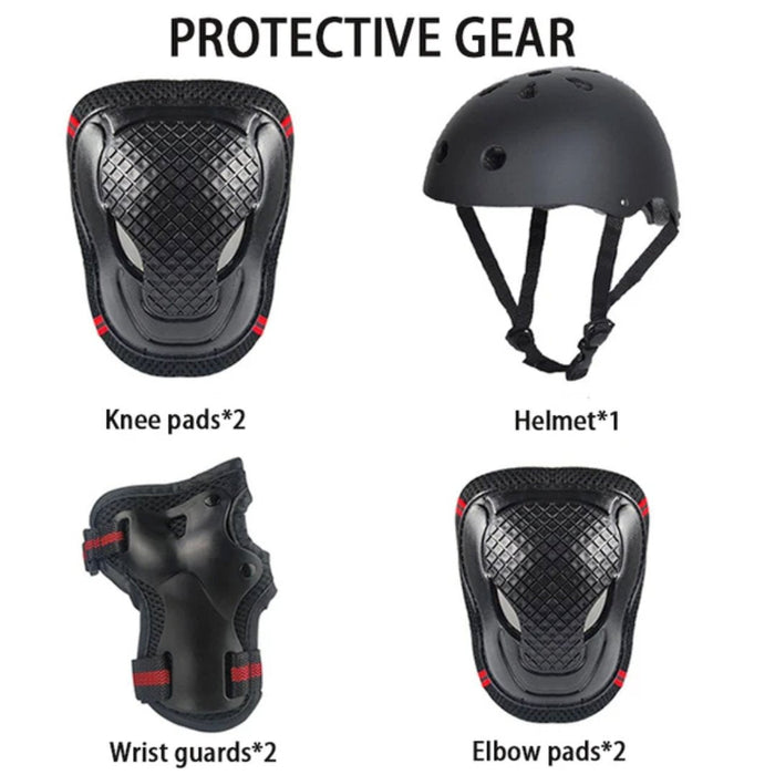 AMX Knee Pads, Knee Elbow Pads and Wrist Guards Protective Gear Set (Small - Blue) - Amazingooh Wholesale
