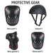 AMX Knee Pads, Knee Elbow Pads and Wrist Guards Protective Gear Set (Small - Blue) - Amazingooh Wholesale