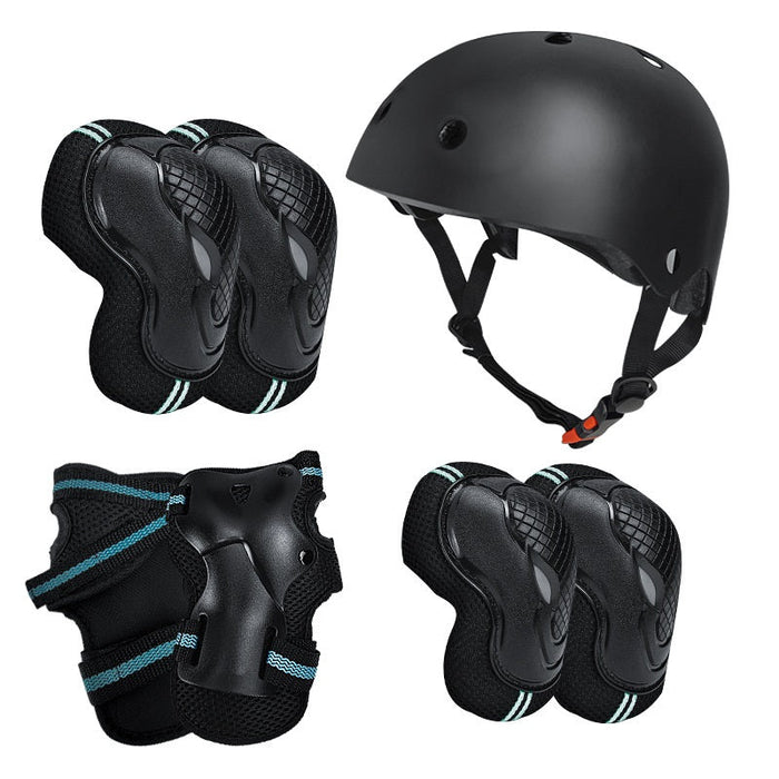 AMX Knee Pads, Knee Elbow Pads and Wrist Guards Protective Gear Set (Small - Blue) - Amazingooh Wholesale
