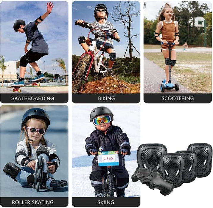 AMX Knee Pads, Knee Elbow Pads and Wrist Guards Protective Gear Set (Small - Blue) - Amazingooh Wholesale