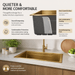 AMZ 900x500mm Brush Gold Nano Single Bowl Kitchen Sink with Workstation Accessories - Amazingooh Wholesale