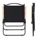 AMZ Folding Camping Chair, Portable Camping Chair, Lightweight Camping Backpacking Chair, Outdoor Beach Chair for Camping Hiking Garden Travel Beach Picnic BBQ Outdoor (Black, Large) - Amazingooh Wholesale