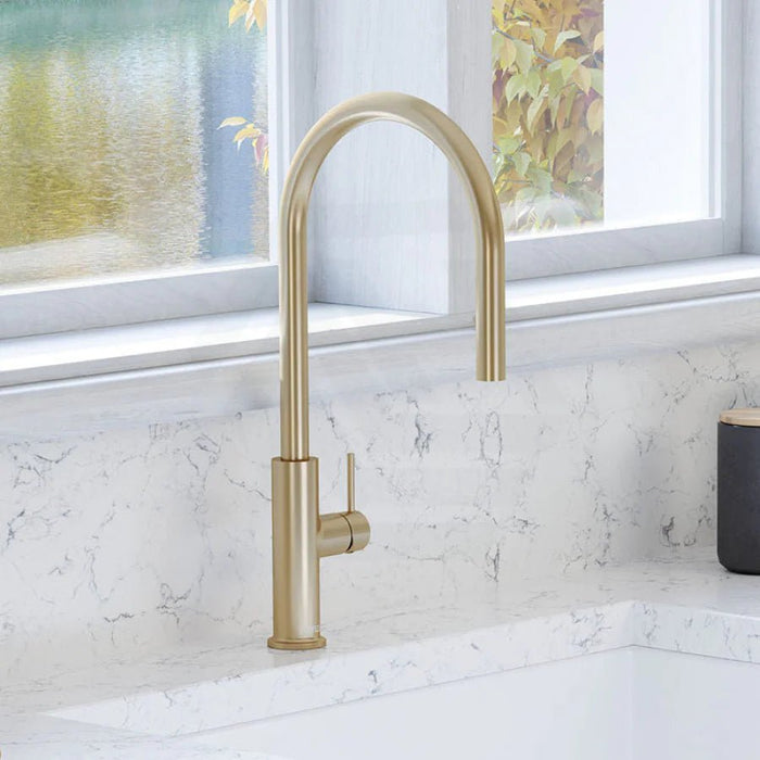 AMZ Kaya Pull Out Kitchen Swivel Mixer Multi Colour Gooseneck Sink Mixer (Gold/Gun Metal Grey) - Amazingooh Wholesale