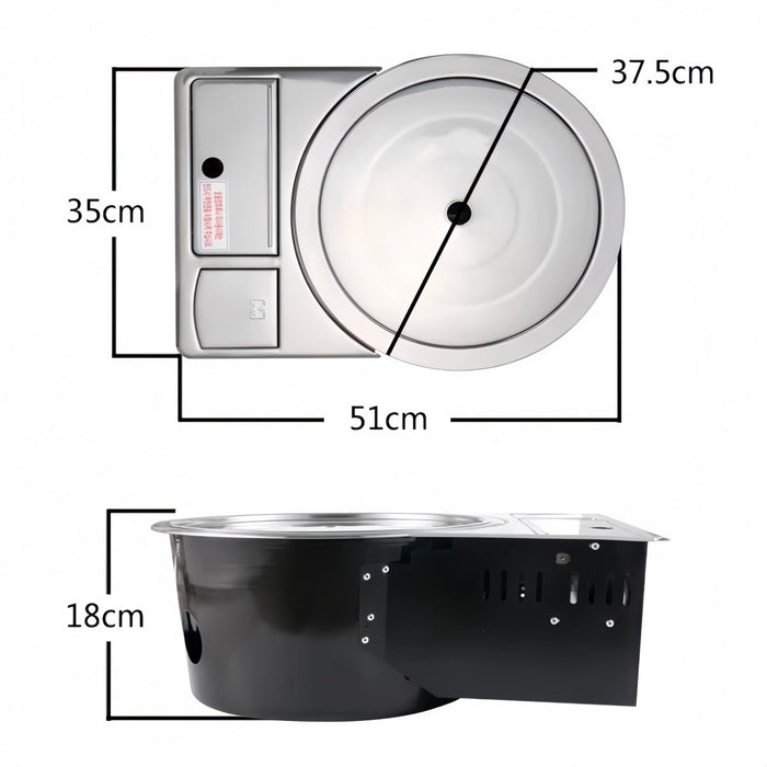 AMZ Korean Portable Gas BBQ Stove Grill Plate Burner Butane Camping Gas Cooker - Amazingooh Wholesale