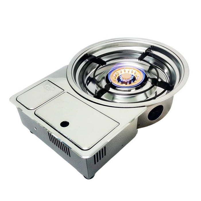 AMZ Korean Portable Gas BBQ Stove Grill Plate Burner Butane Camping Gas Cooker - Amazingooh Wholesale