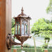 Antique Exterior Wall Light Fixture Aluminum Glass Lantern Outdoor Garden Lamp - Amazingooh Wholesale
