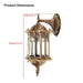 Antique Exterior Wall Light Fixture Aluminum Glass Lantern Outdoor Garden Lamp - Amazingooh Wholesale