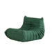 Armless Fireside Chair,Oversized Soft Caterpillar Floor Lounge Chair, Comfy Lazy Sofa ChairCozy Lounge Chair with Ottoman (Green) - Amazingooh Wholesale