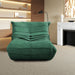 Armless Fireside Chair,Oversized Soft Caterpillar Floor Lounge Chair, Comfy Lazy Sofa ChairCozy Lounge Chair with Ottoman (Green) - Amazingooh Wholesale